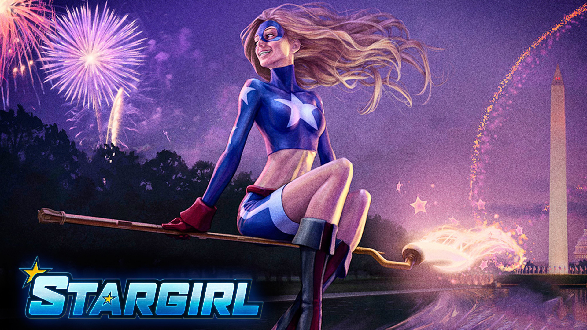 Обои комиксы dc, Вселенная DC, отдых, игры, салют в разрешении 1920x1080