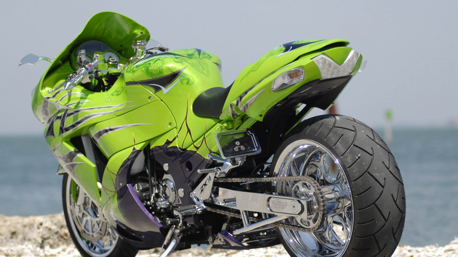 Обои мотоцикл, спортивный мотоцикл, авто, супербайк, автомобильные шины в разрешении 1920x1080