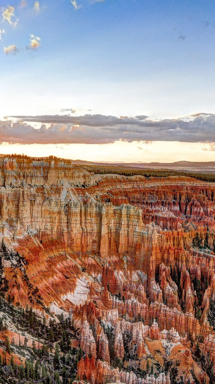 Обои национальный парк Брайсканьон, национальный парк зайон, национальный парк, парк, бесплодные земли в разрешении 750x1334