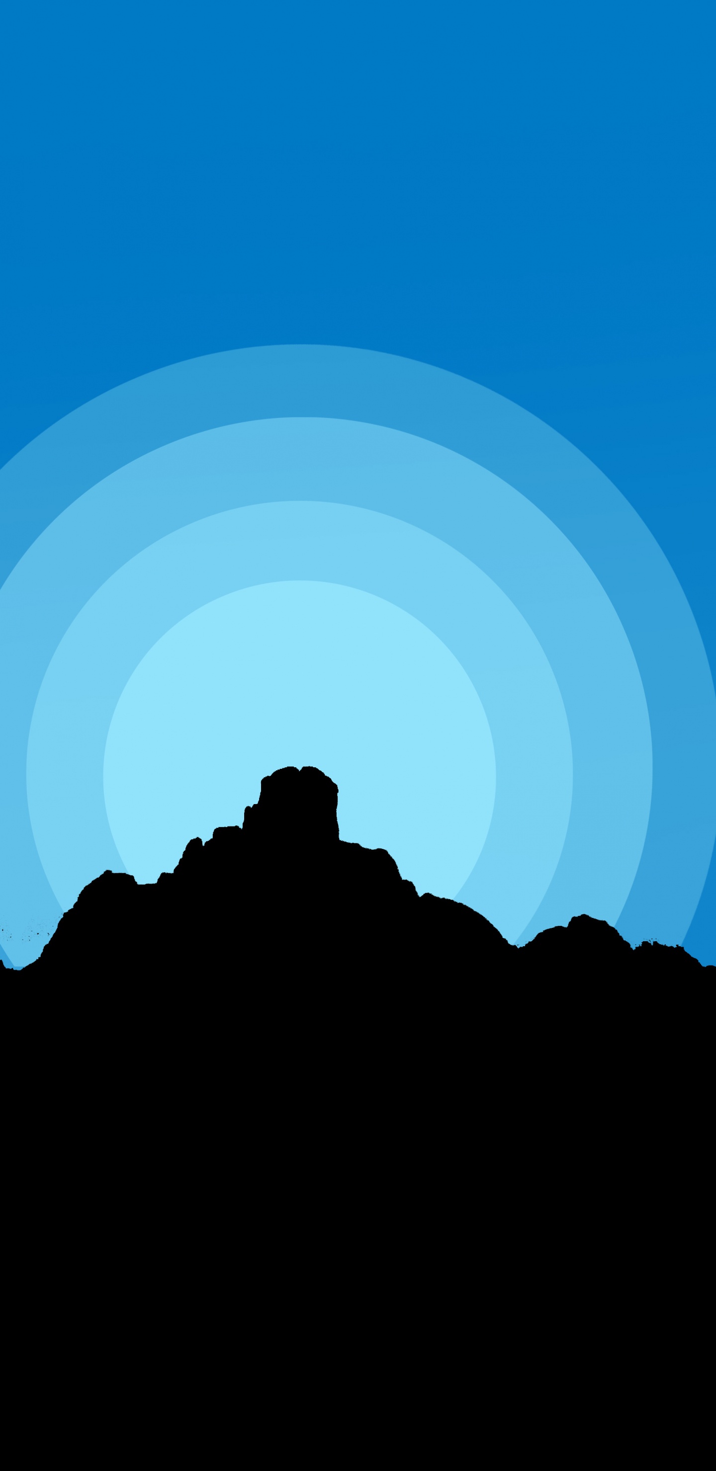 Обои облако, дерево, полутона и оттенки, горизонт, симметрия в разрешении 1440x2960