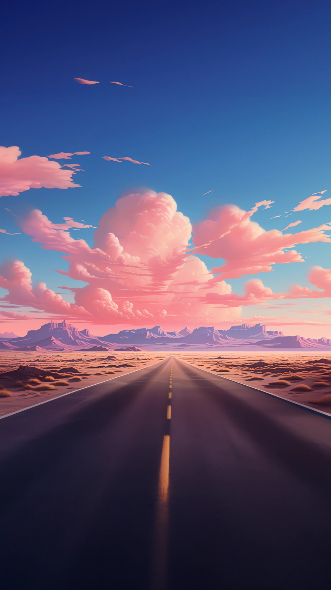 Обои послесвечение, планшет, облако, атмосфера, экорегион в разрешении 1080x1920