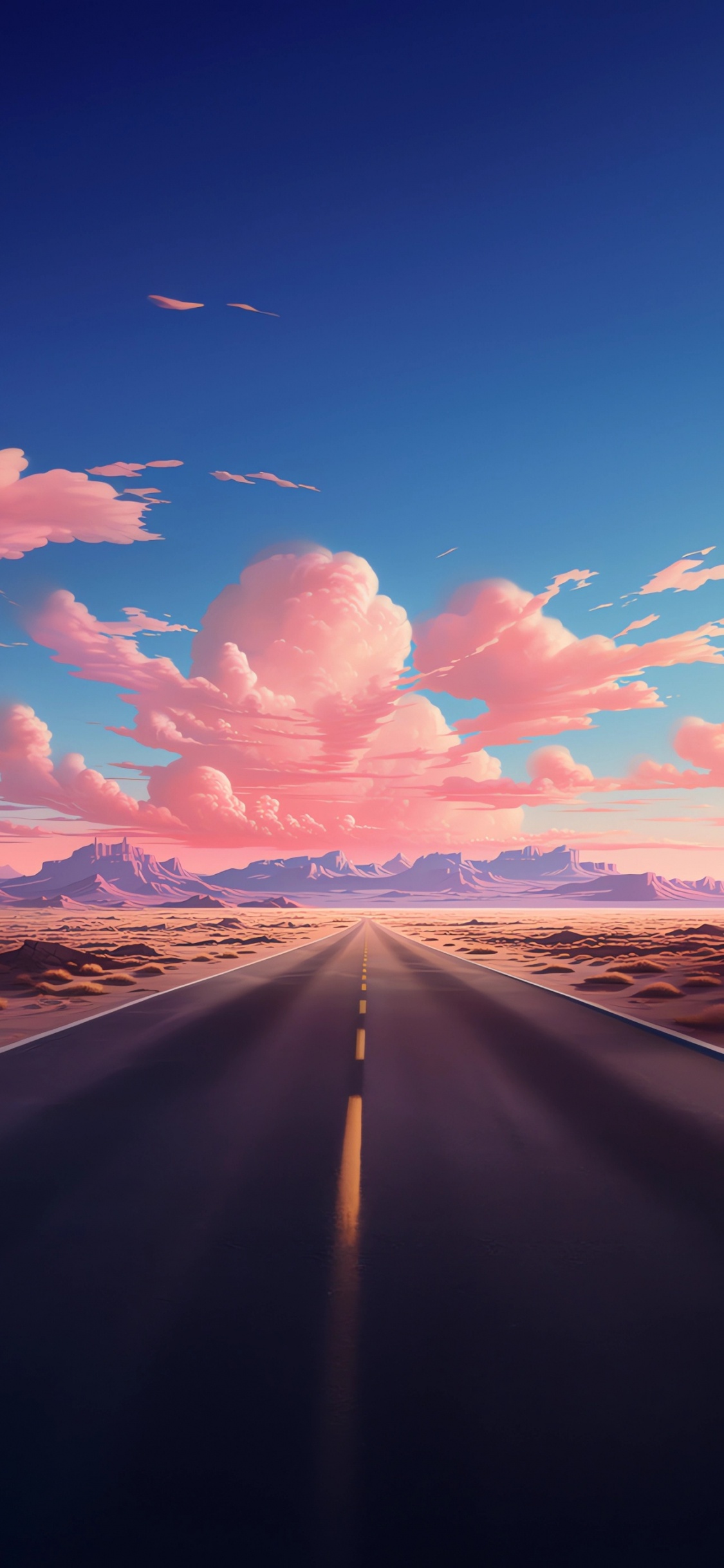 Обои послесвечение, планшет, облако, атмосфера, экорегион в разрешении 1125x2436