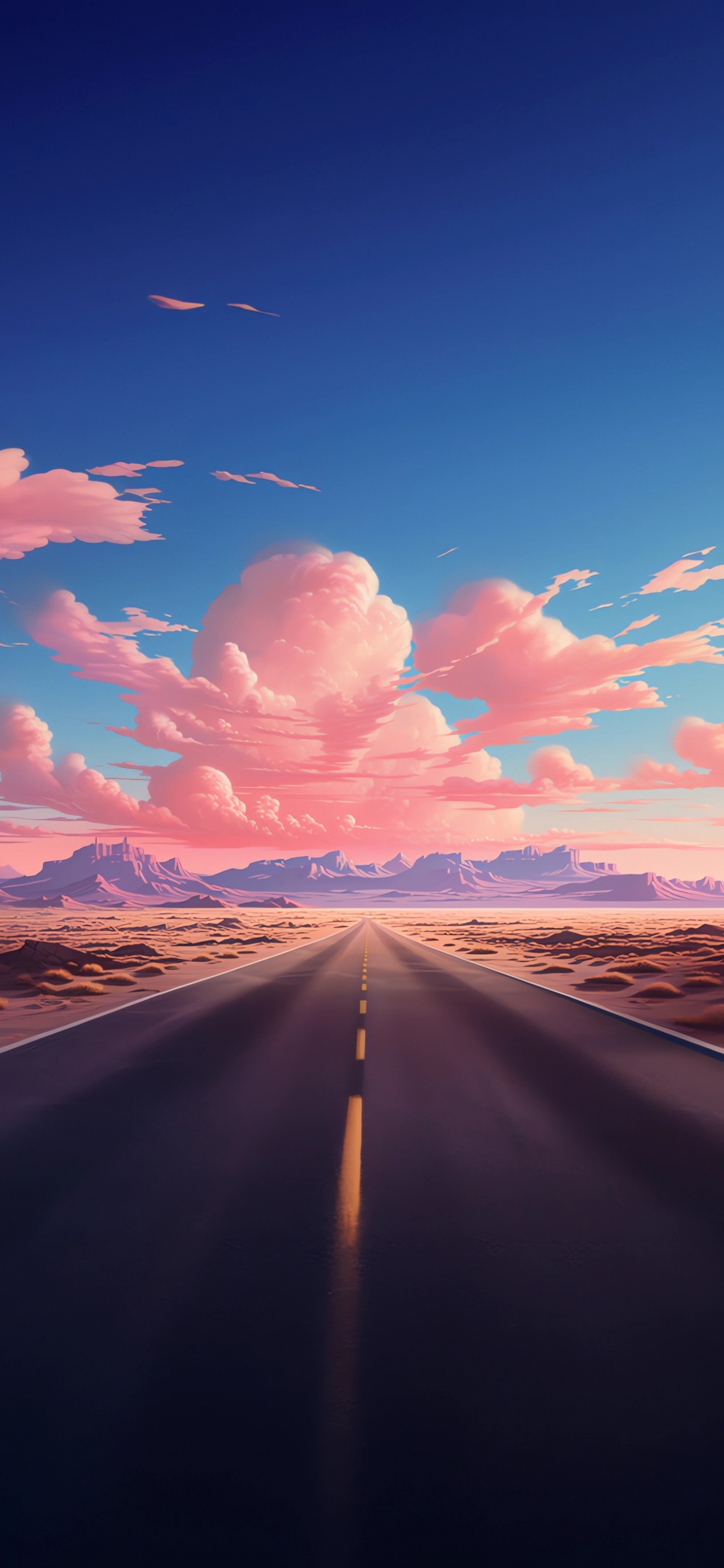 Обои послесвечение, планшет, облако, атмосфера, экорегион в разрешении 1242x2688