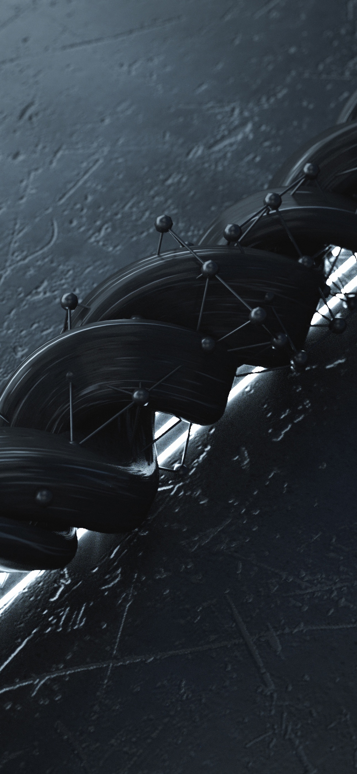 Обои черный, вода, архитектура, автомобильные шины, колесо в разрешении 1242x2688