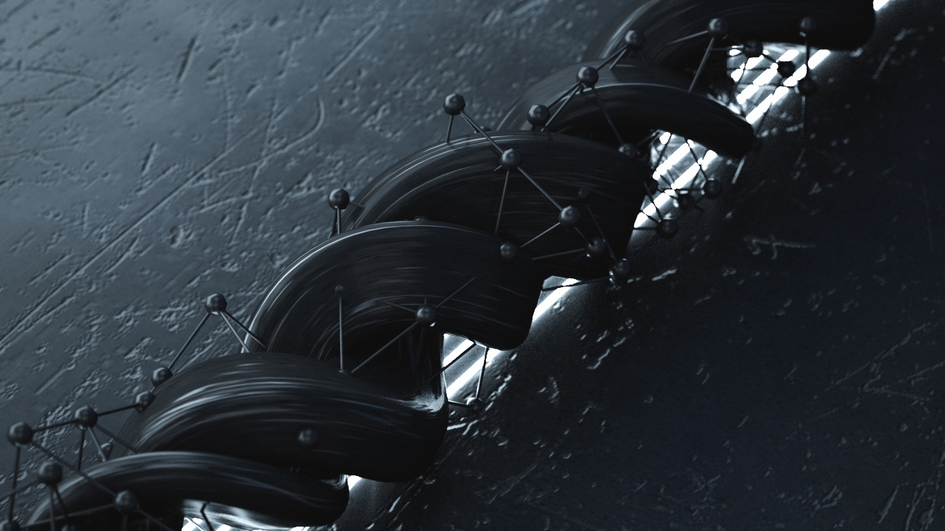 Обои черный, вода, архитектура, автомобильные шины, колесо в разрешении 1920x1080