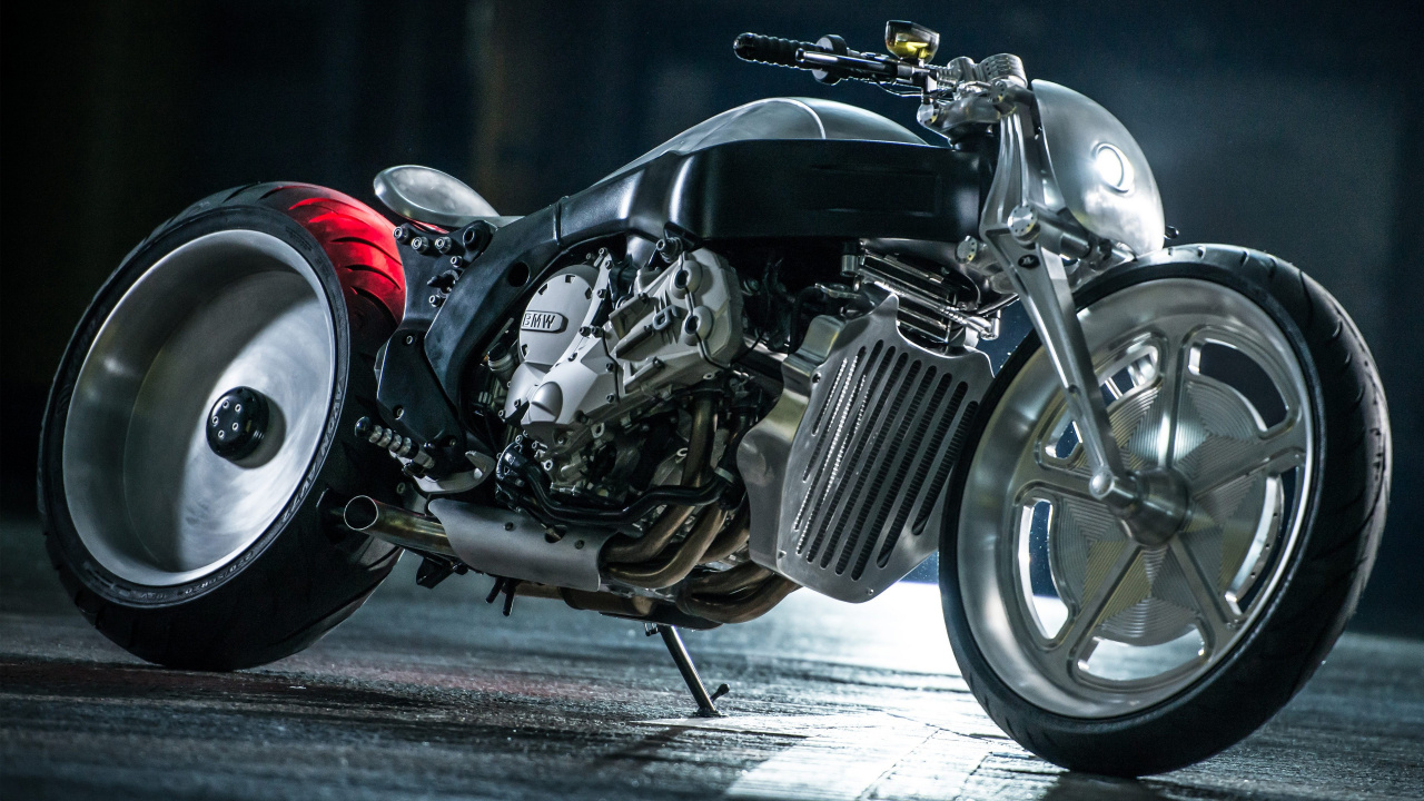 Обои джаггернаут bmw, Байерише Моторен Верке АГ, легковые автомобили, мотоцикл, БМВ K1600 в разрешении 1280x720