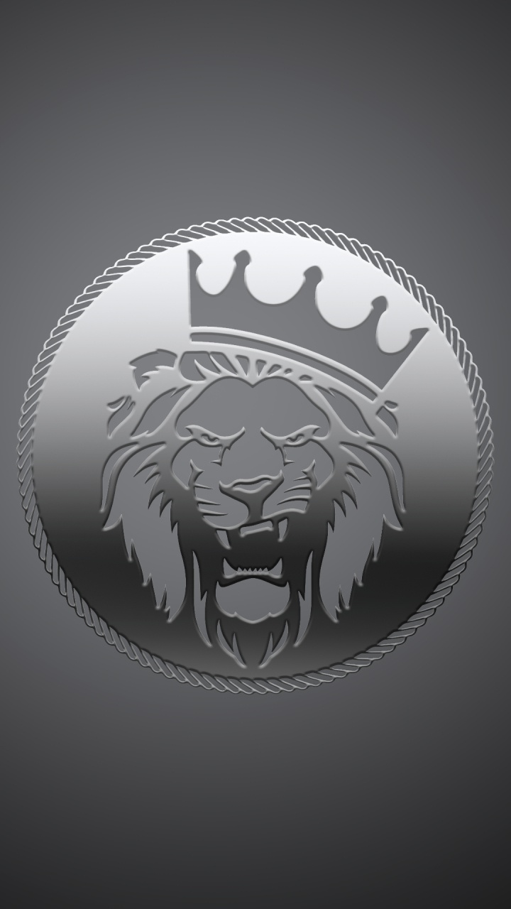 Обои монохромный, черный и белый, лого, графика, серый цвет в разрешении 720x1280