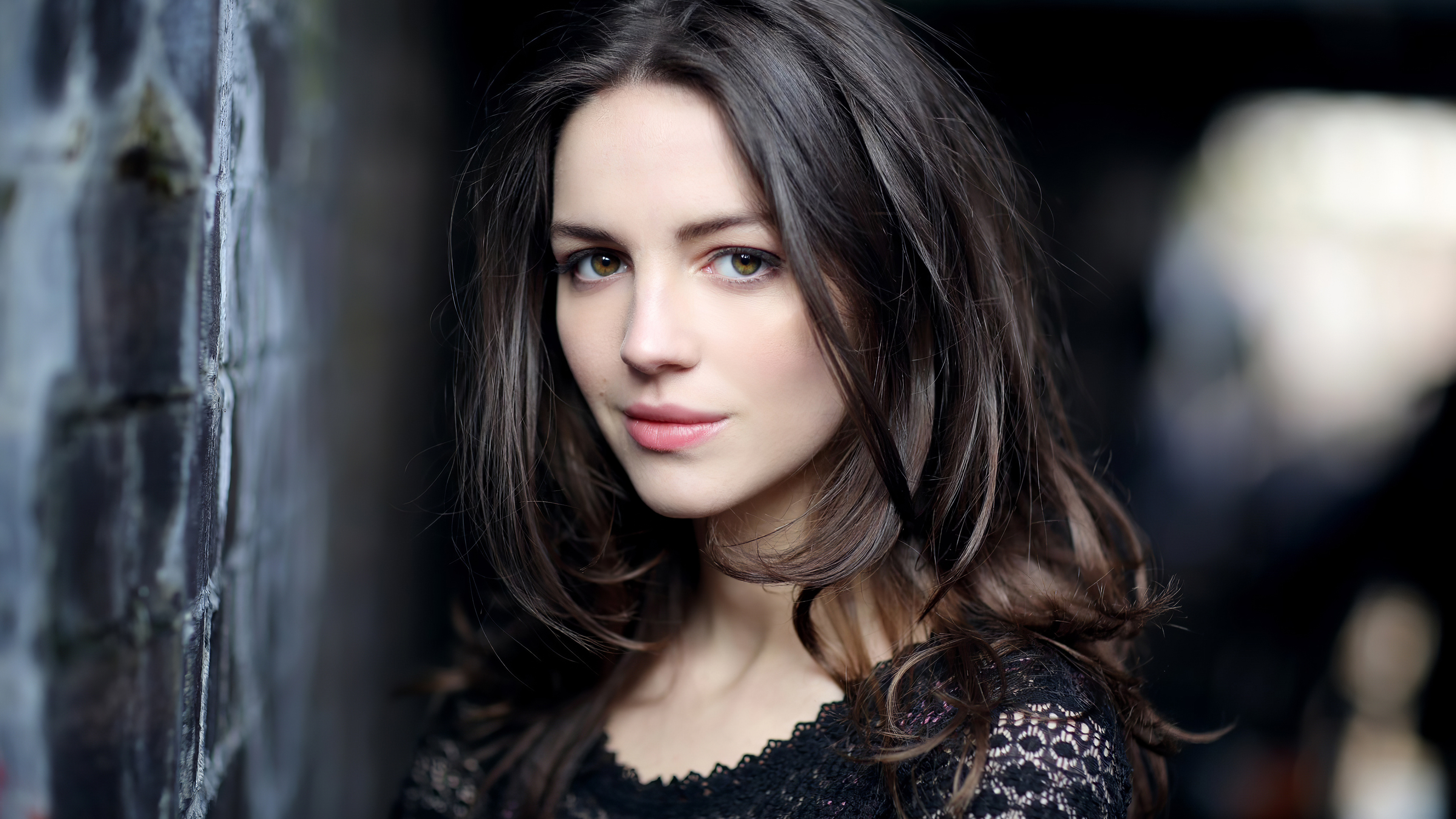 Обои Элла Хант, актер, волосы, лицо, красота в разрешении 3840x2160