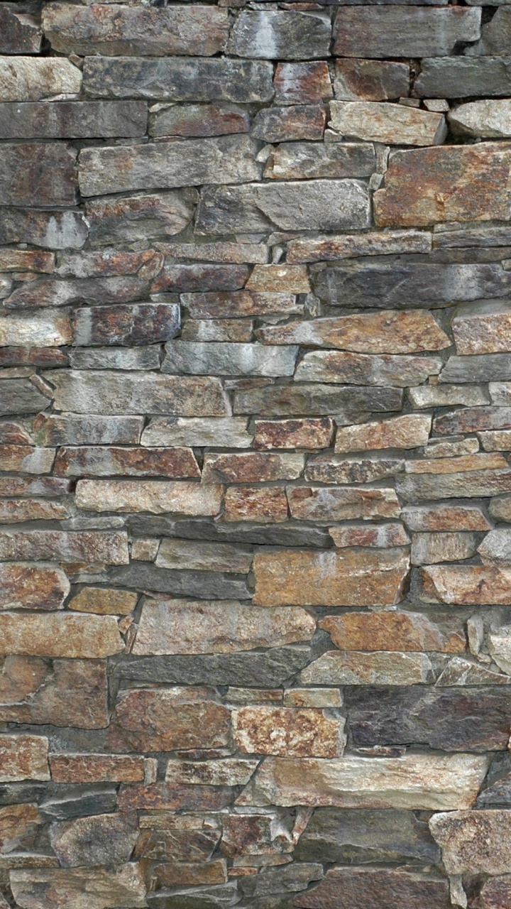 Обои каменная стена, камень, наложение текстуры, кирпичная кладка, искусственный камень в разрешении 720x1280