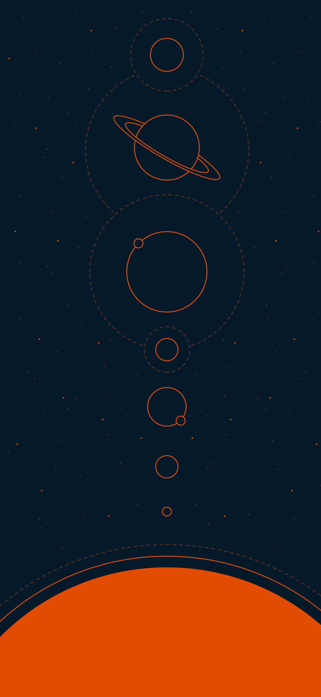 Обои атмосфера, мир, круг, астрономический объект, узор в разрешении 1125x2436