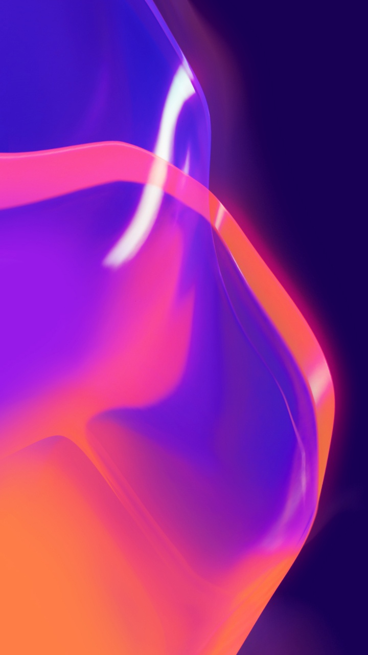 Обои неон, волна, волны, Апельсин, природа в разрешении 720x1280