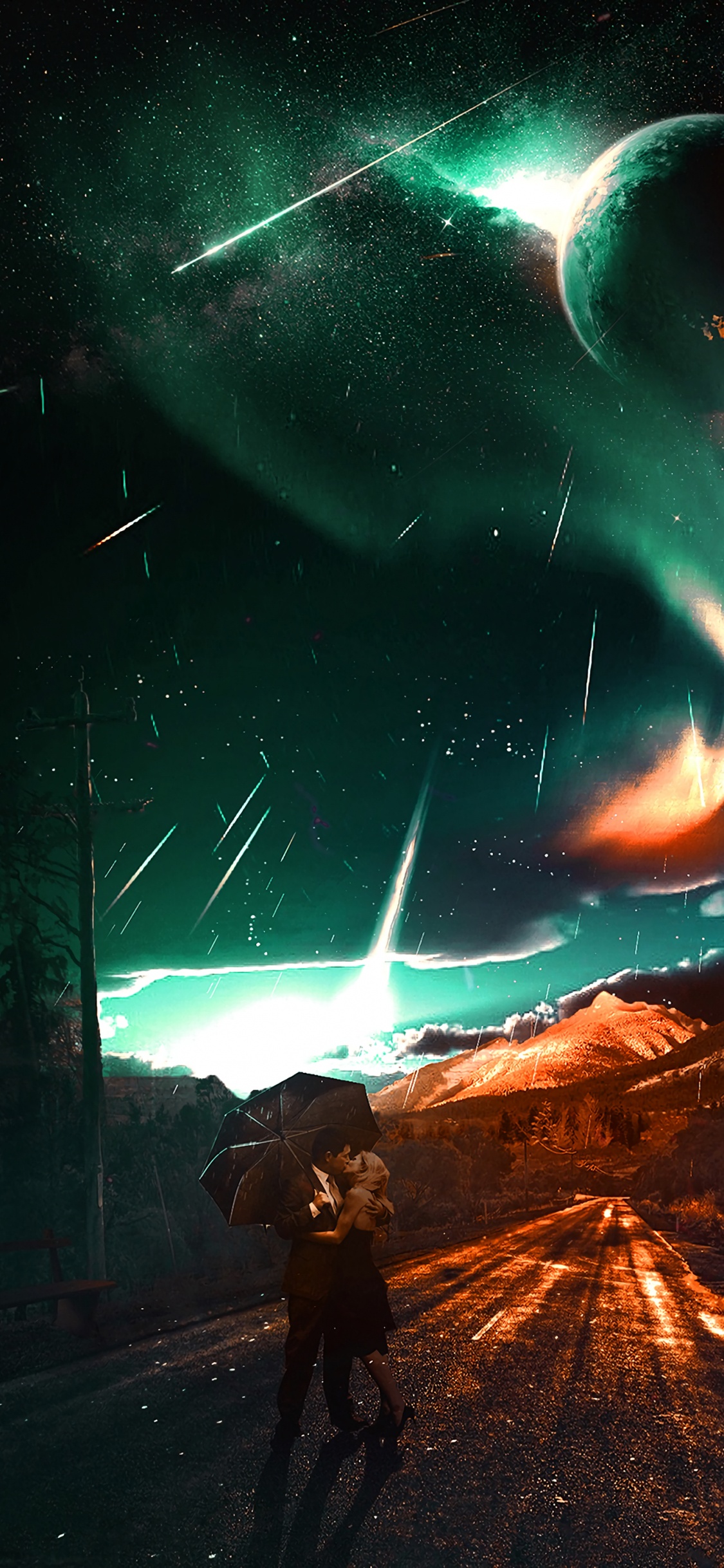 Обои атмосфера, свет, мир, природа, астрономический объект в разрешении 1125x2436