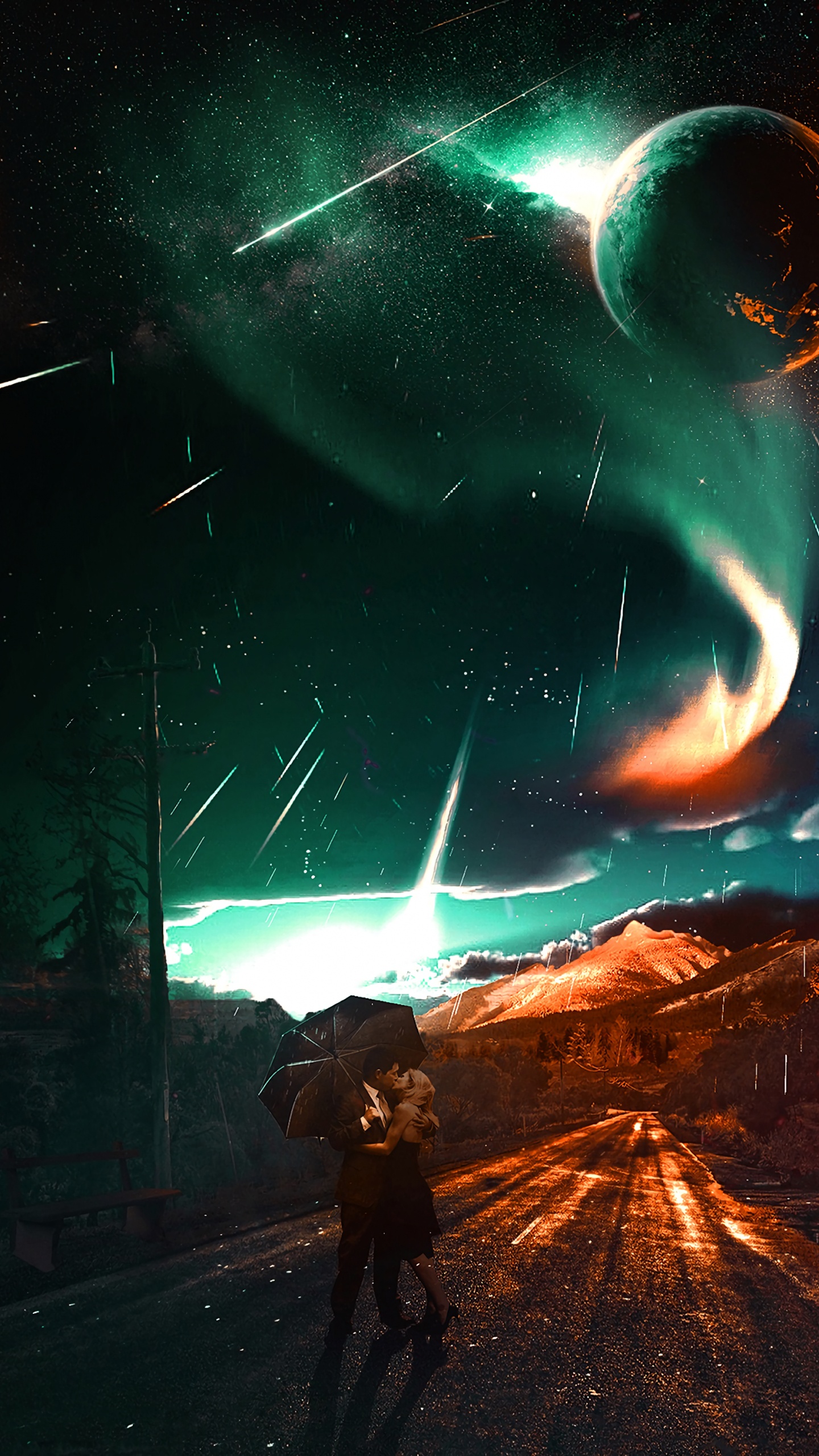 Обои атмосфера, свет, мир, природа, астрономический объект в разрешении 1440x2560