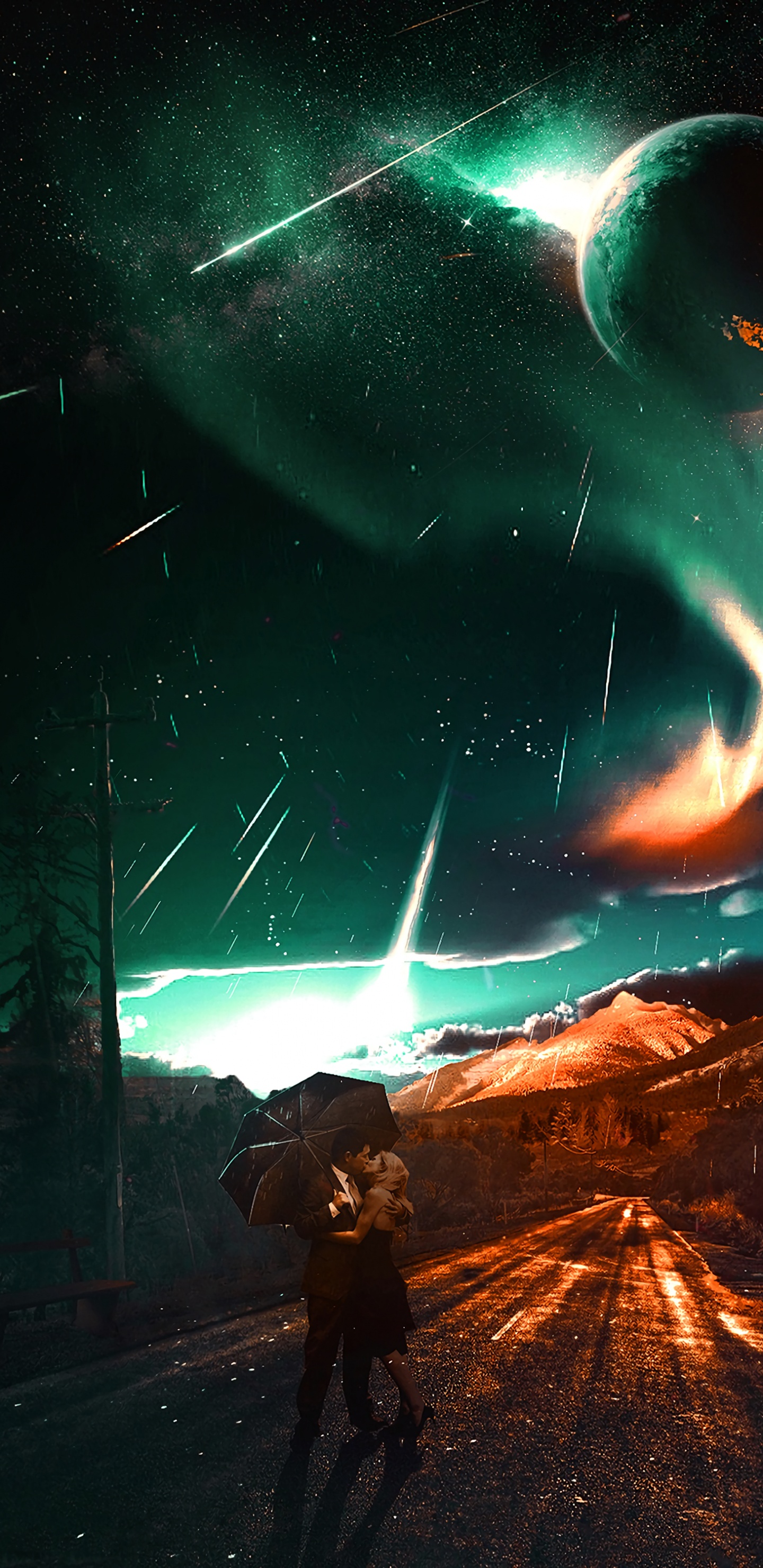 Обои атмосфера, свет, мир, природа, астрономический объект в разрешении 1440x2960