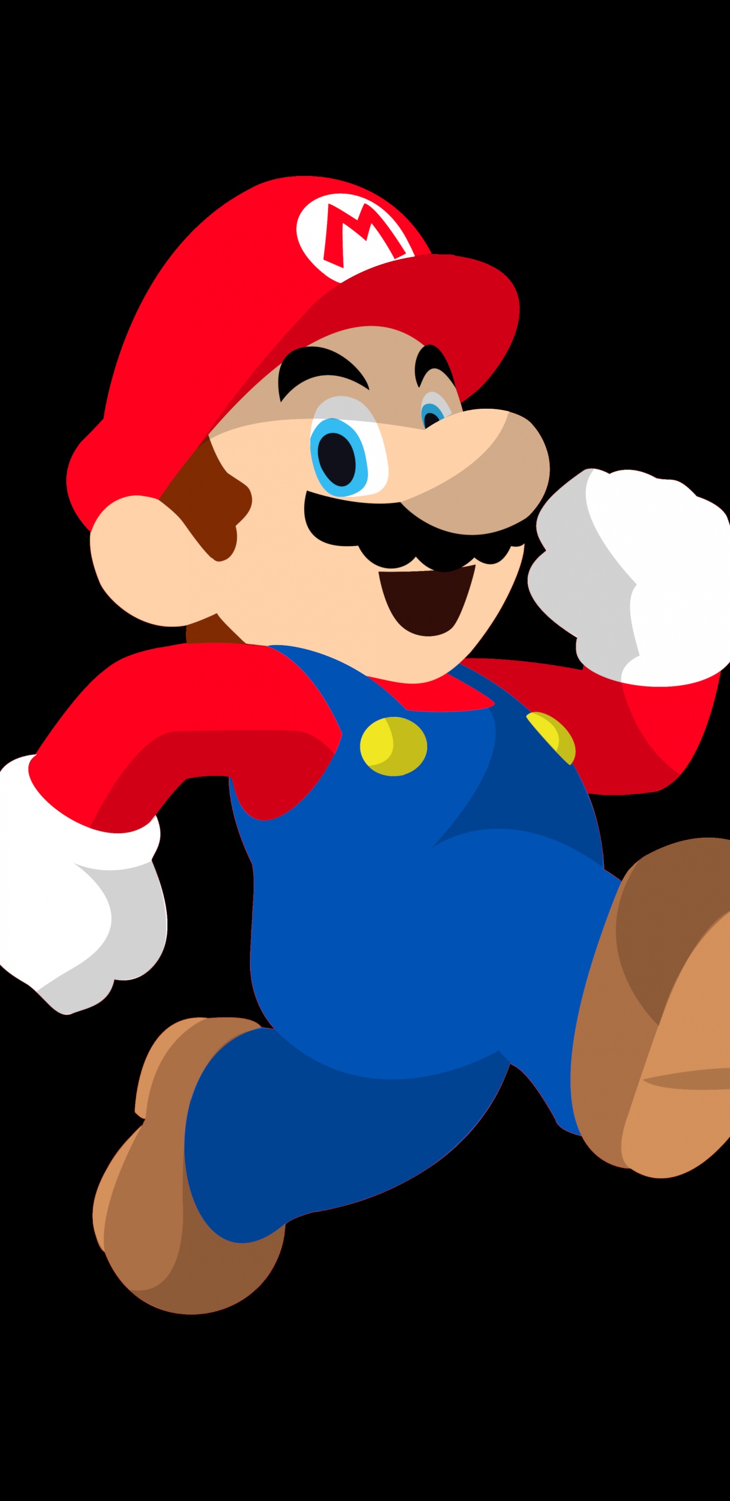 Обои Марио, амолед, OLED, Марио Блэк, супер Марио брос в разрешении 1440x2960