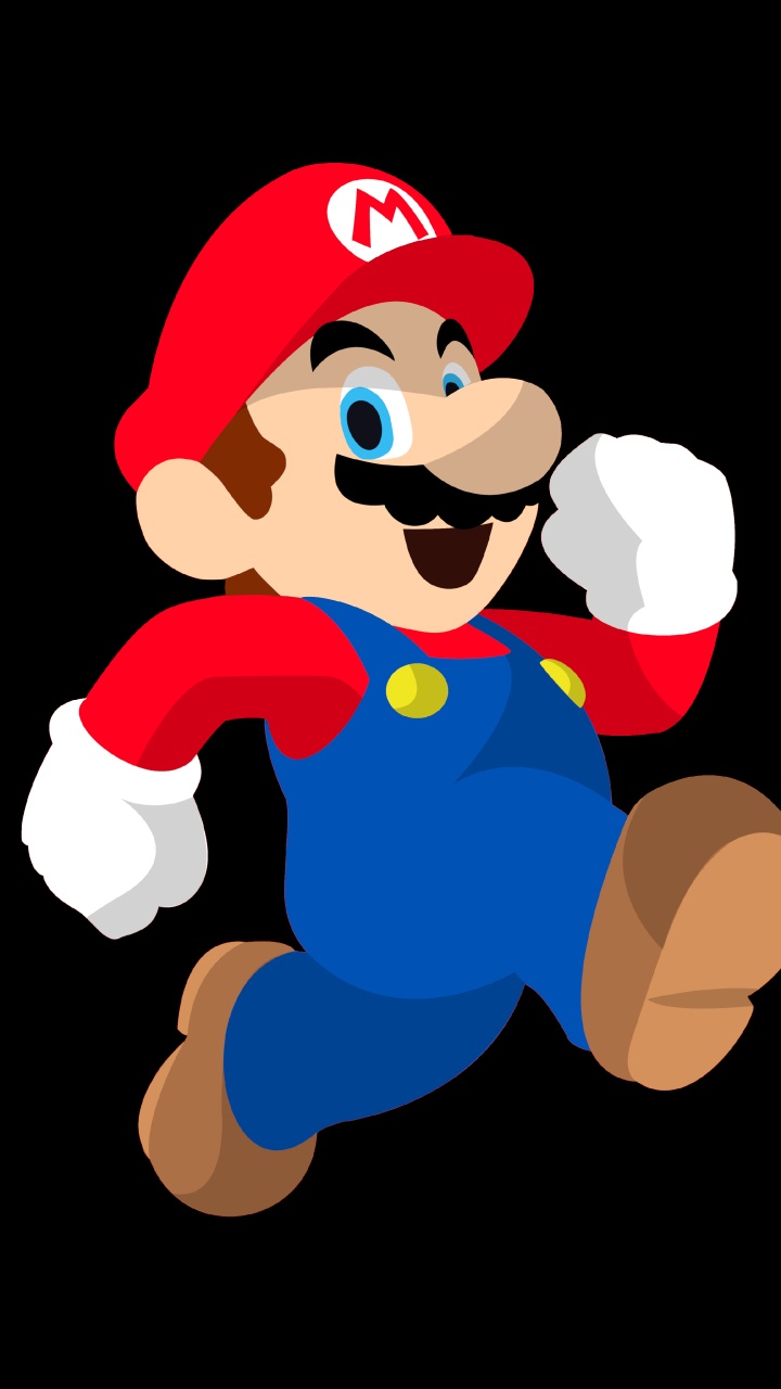 Обои Марио, амолед, OLED, Марио Блэк, супер Марио брос в разрешении 720x1280