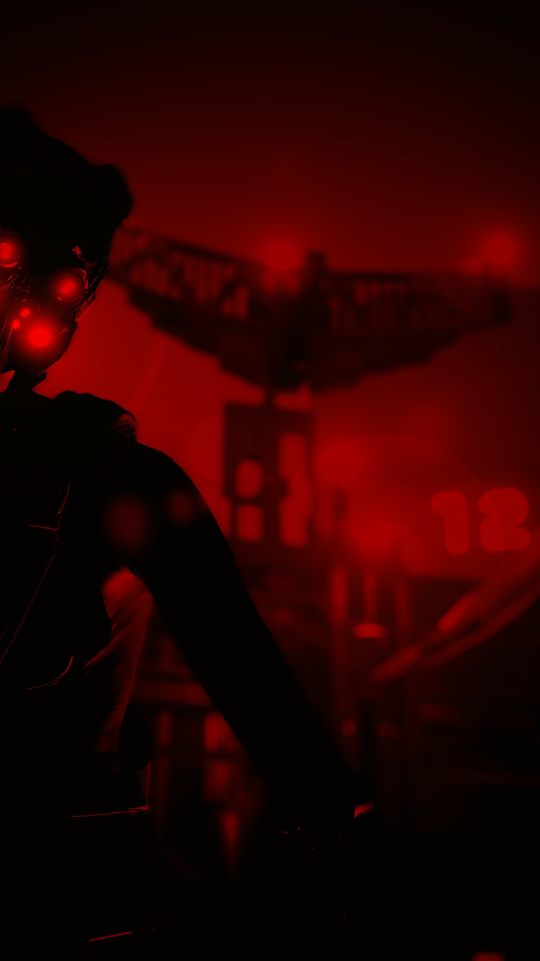 Обои темнота, музыкант, гитара аксессуар, развлечение, микрофон в разрешении 1080x1920