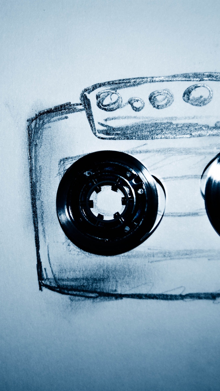 Обои рисование, черный и белый, музыка, искусство, вода в разрешении 720x1280