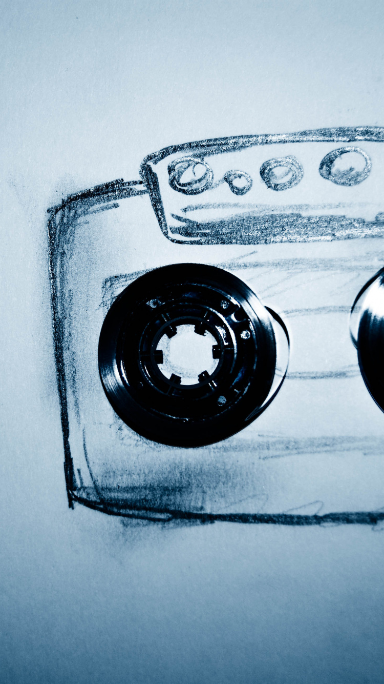 Обои рисование, черный и белый, музыка, искусство, вода в разрешении 750x1334