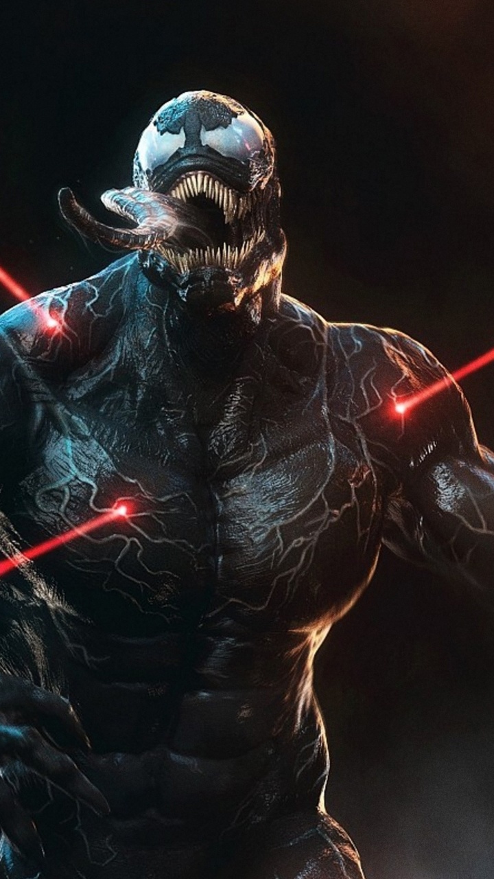 Обои venom фильм venom art, веном, Эдди Брок, арт, комиксы Марвел в разрешении 720x1280