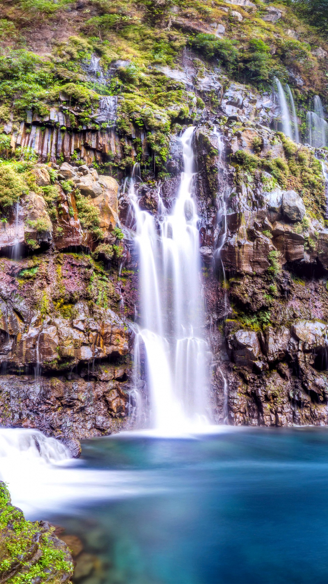 Обои водопад, водоем, гидроресурсы, природа, вода в разрешении 1080x1920