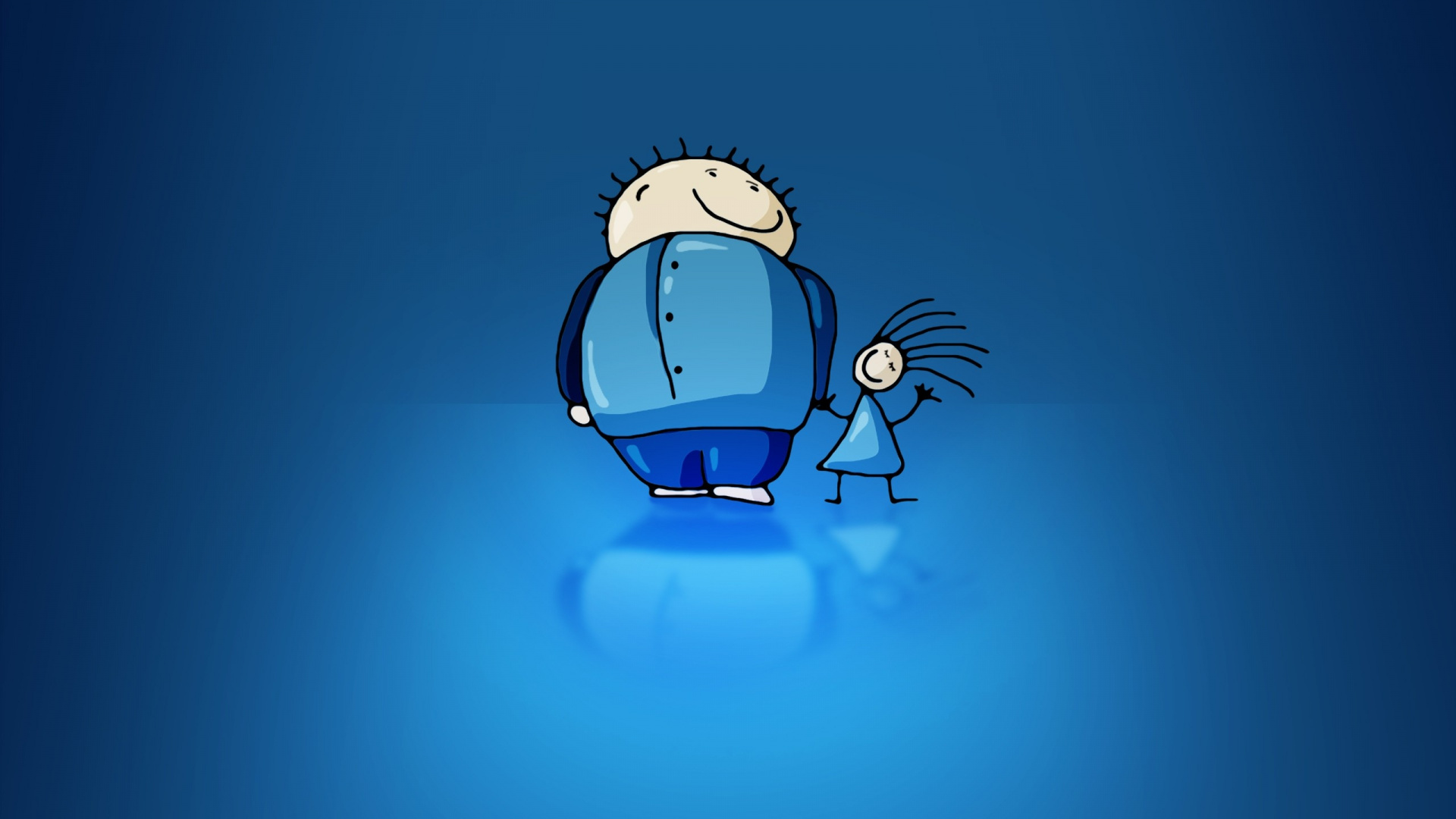 Обои синий, линии, линия, семья, предметная съемка в разрешении 1920x1080