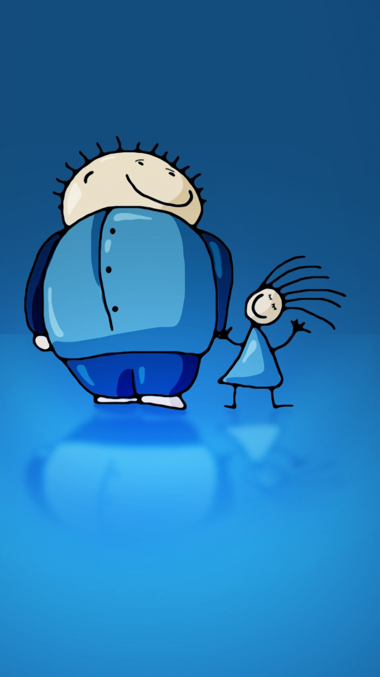 Обои синий, линии, линия, семья, предметная съемка в разрешении 750x1334