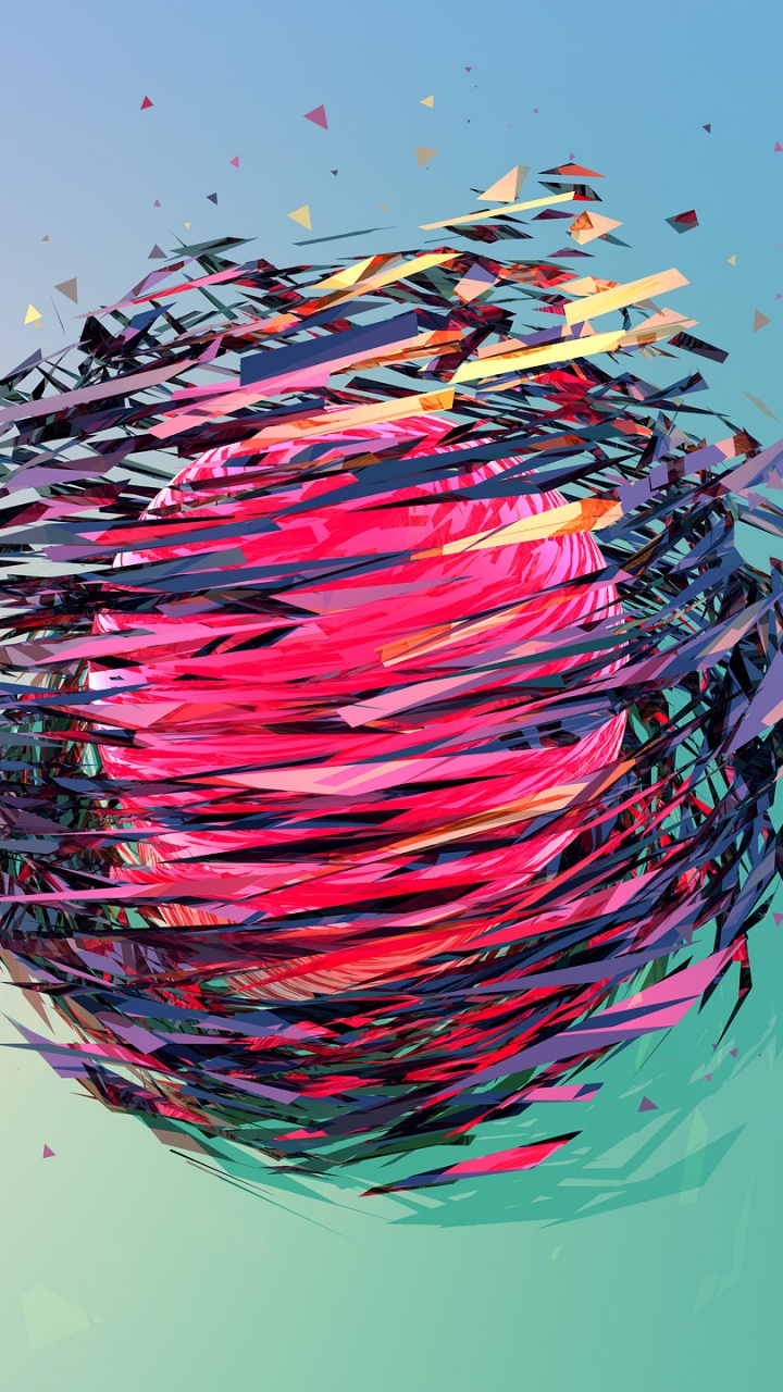 Обои абстрактное искусство, цифровое искусство, арт, иллюстрация, крупный план в разрешении 720x1280