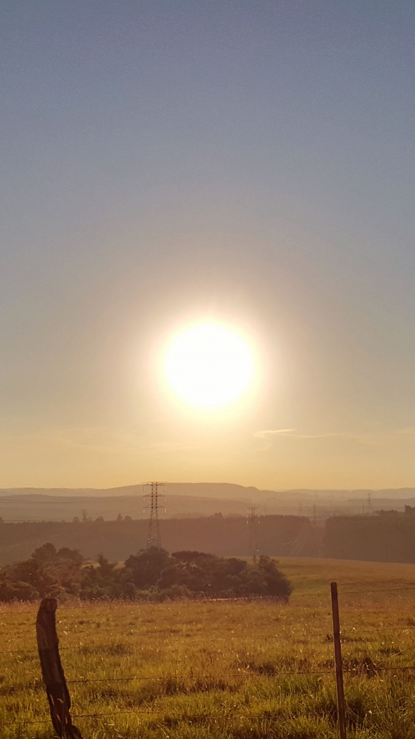 Обои горизонт, утро, равнина, солнце, восход солнца в разрешении 1440x2560