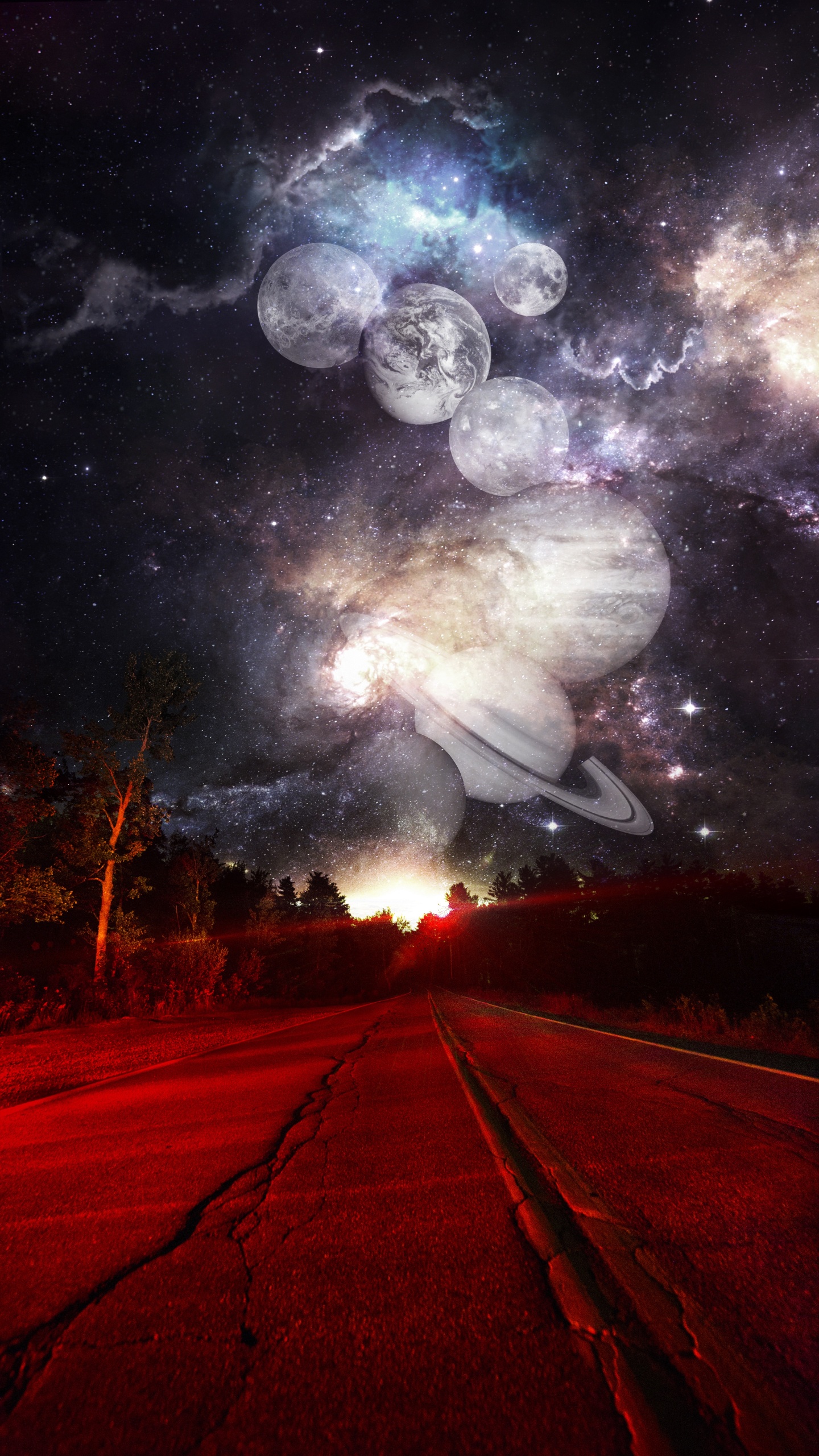 Обои освещение, ремикс, атмосфера, мир, облако в разрешении 1440x2560