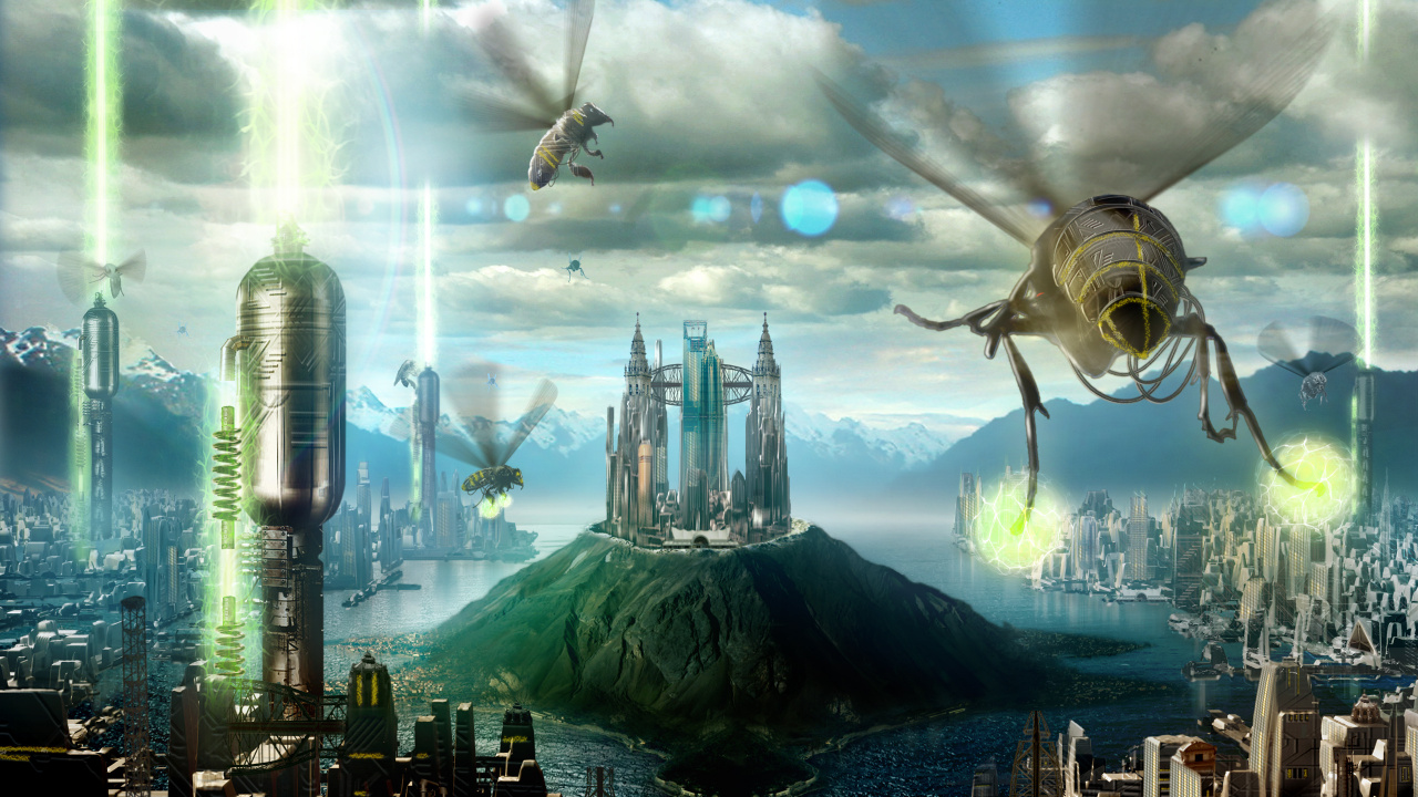 Обои метрополия, земля, биом, атмосфера, мифология в разрешении 1280x720