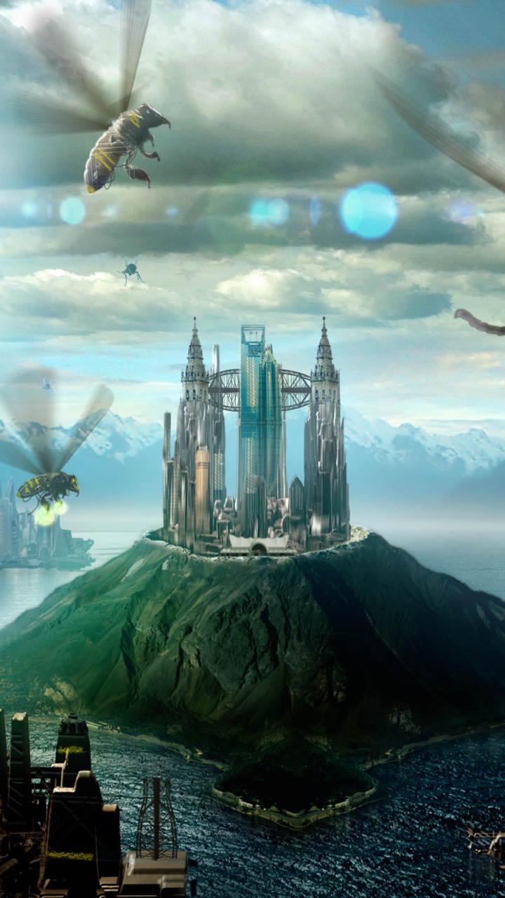 Обои метрополия, земля, биом, атмосфера, мифология в разрешении 720x1280