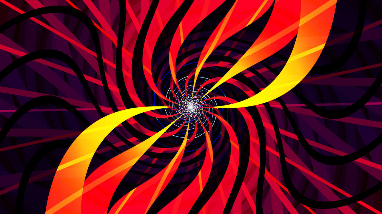 Обои фрактальное искусство, фрактал, абстракция, цифровое искусство, арт в разрешении 1280x720