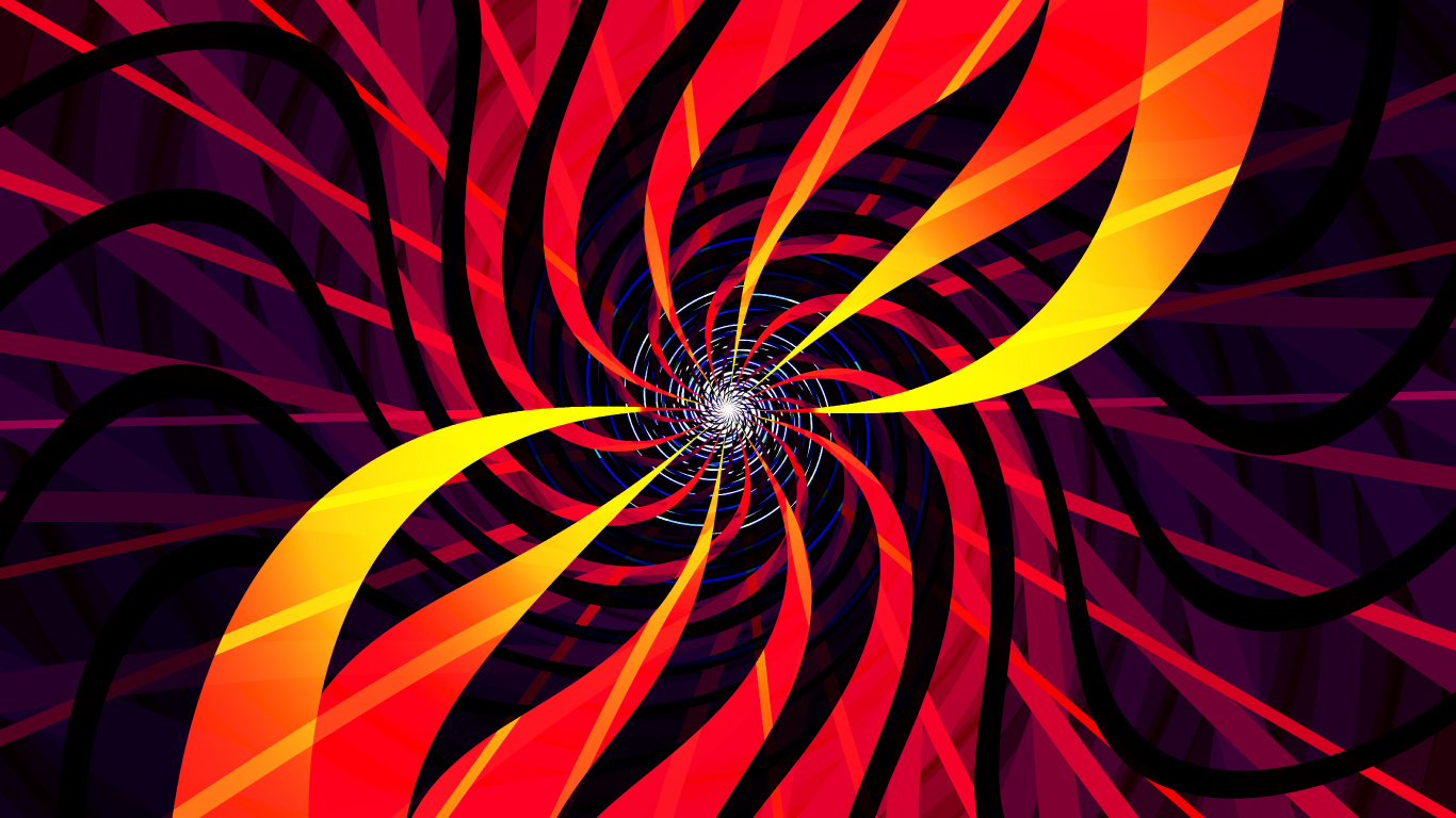 Обои фрактальное искусство, фрактал, абстракция, цифровое искусство, арт в разрешении 1366x768