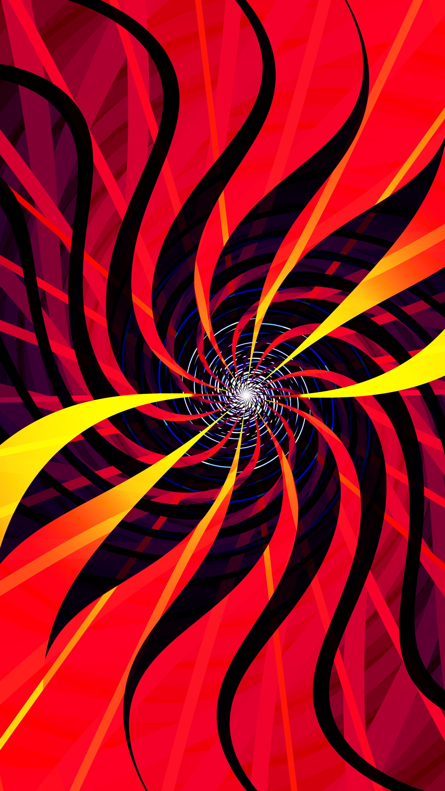 Обои фрактальное искусство, фрактал, абстракция, цифровое искусство, арт в разрешении 1440x2560