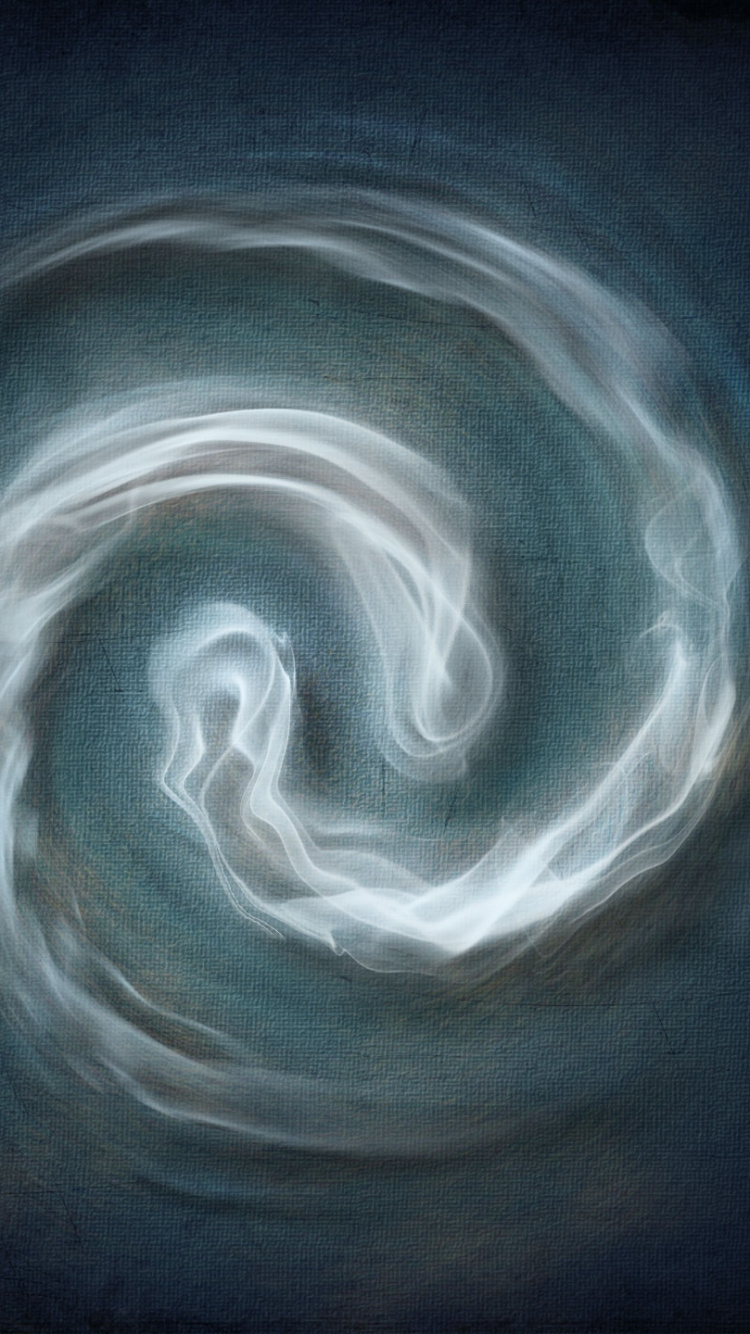 Обои вихрь, космос, воздух, символ, небо в разрешении 750x1334