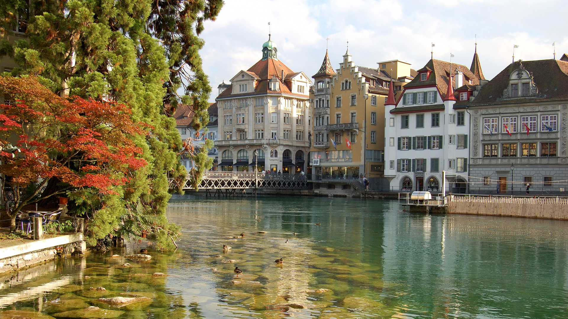 Обои люцерна, озеро Люцерн, Интерлакен, Zrich, водный путь в разрешении 1920x1080