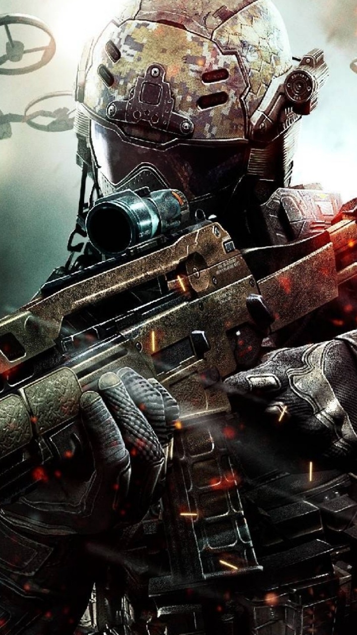 Обои call of duty black ops ii, call of duty black ops, playstation 3, шутер, компьютерная игра в разрешении 720x1280