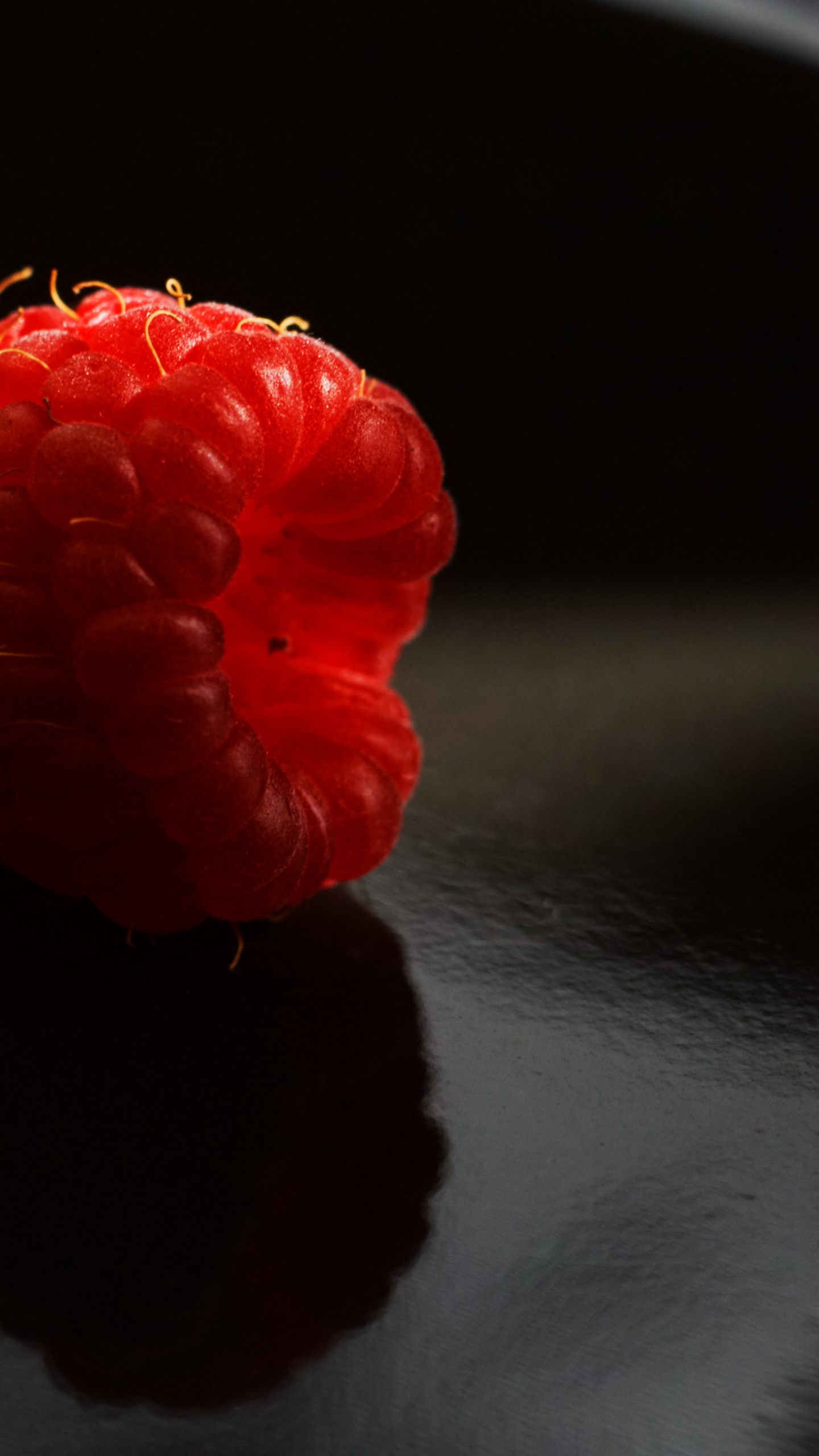 Обои смузи, Альпийская земляника, ягоды, красный цвет, Черника в разрешении 1440x2560