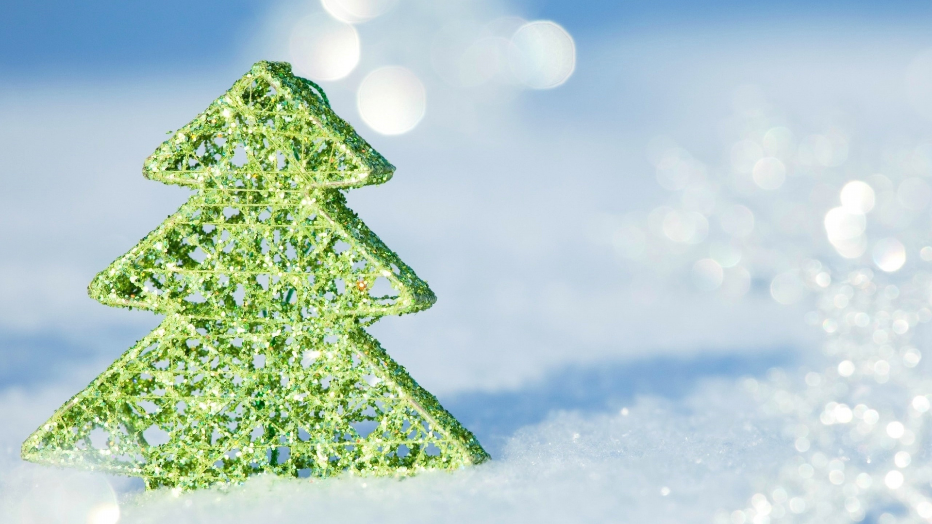 Обои вода, пихта, Рождественский день, зеленый, елка в разрешении 1920x1080