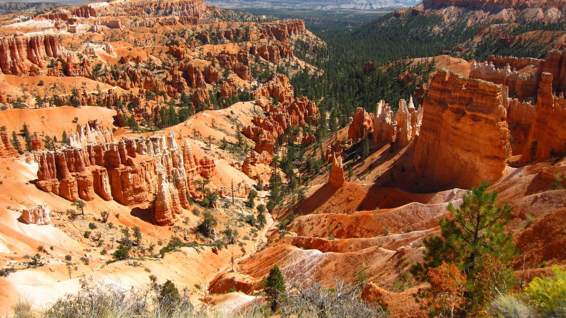 Обои национальный парк Брайсканьон, бесплодные земли, национальный парк, достопримечательность, каньон в разрешении 1920x1080