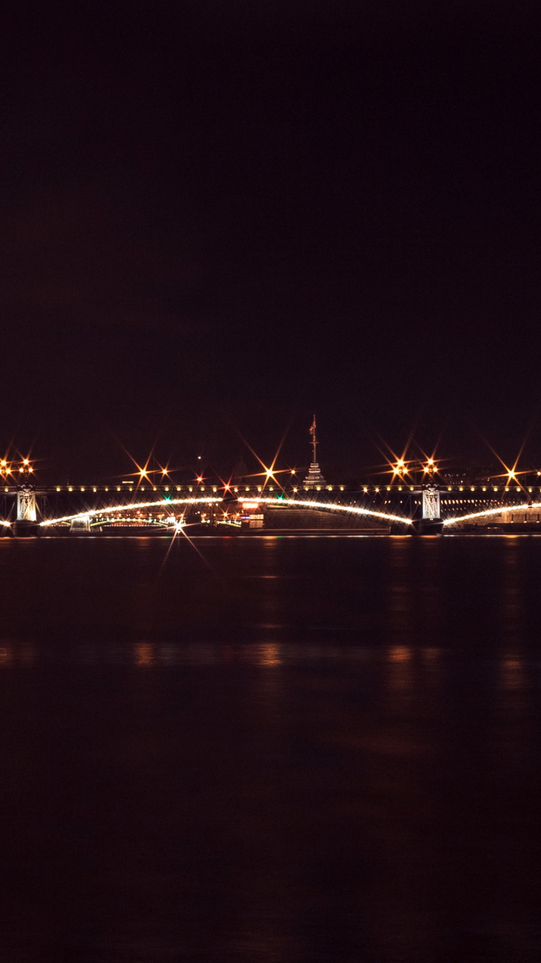 Обои ночь, Эйфелева башня, город, городской пейзаж, линия горизонта в разрешении 1080x1920