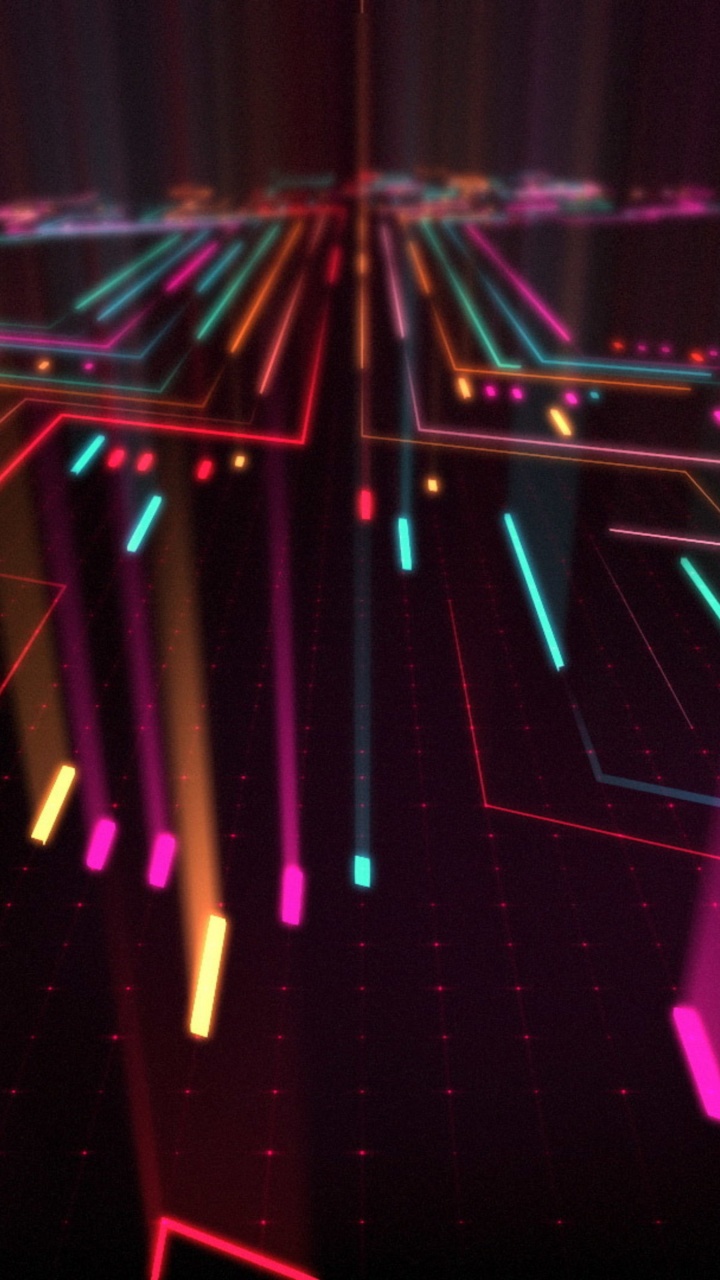 Обои арт, графика, космос, пурпурный цвет, технологии в разрешении 720x1280