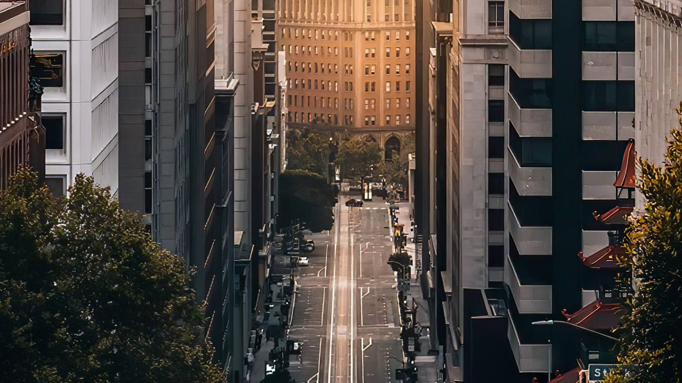 Обои Питер Сага, здание, небоскреб, свет, инфраструктура в разрешении 1366x768