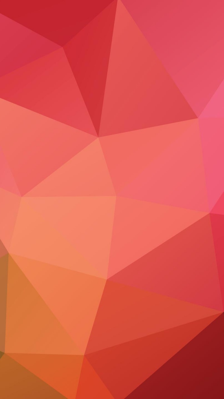 Обои дизайн, тесселяция, векторная графика, полигон, красный цвет в разрешении 720x1280