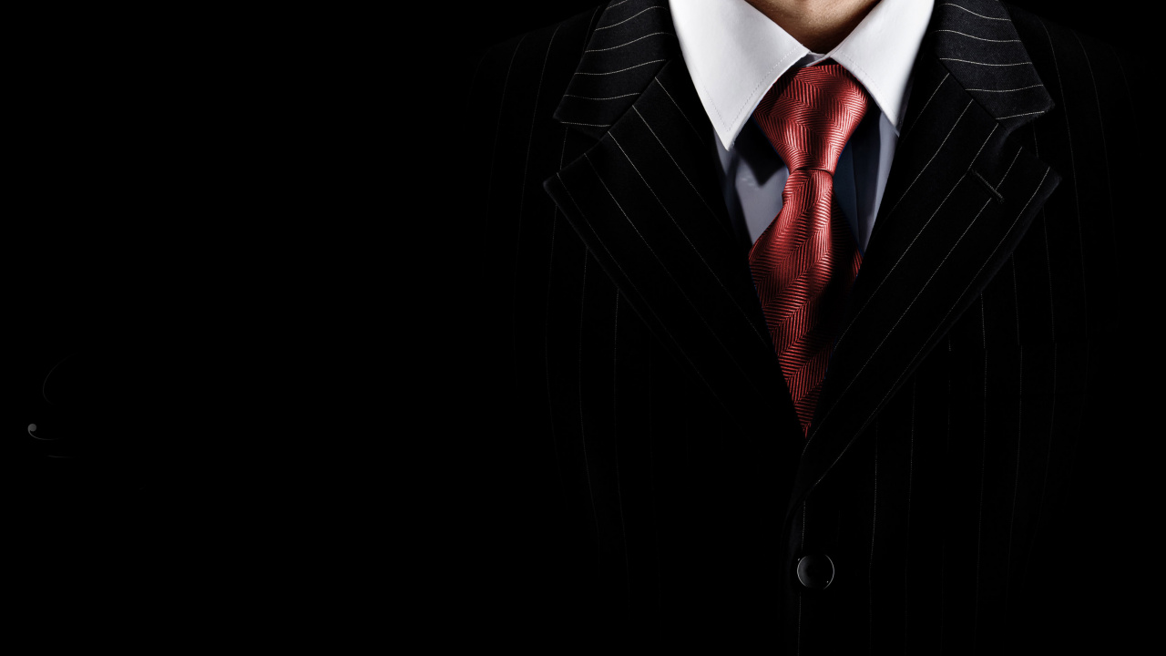 Обои галстук, фэшн, одежда, официальная одежда, темнота в разрешении 1280x720
