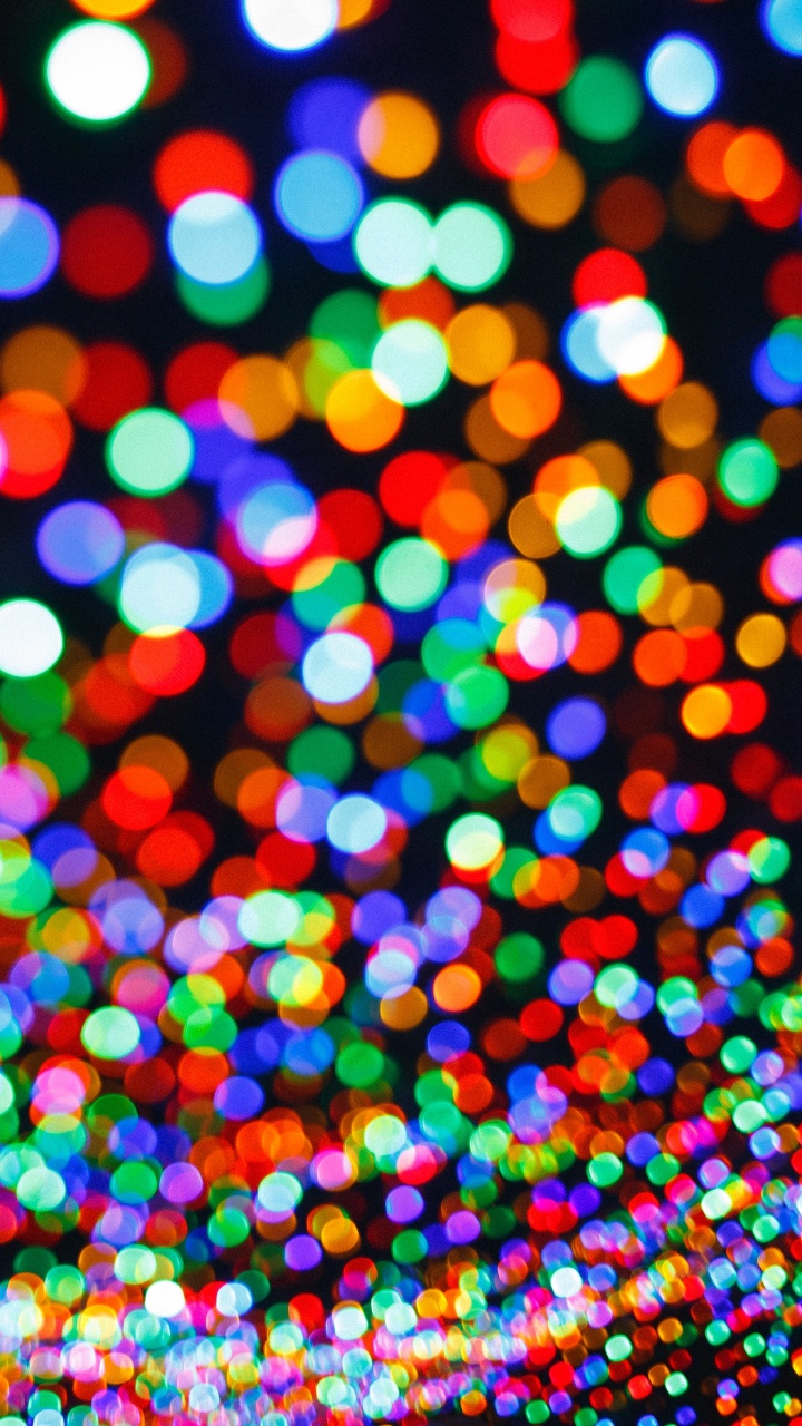 Обои боке, узор, круг, блеск в разрешении 720x1280