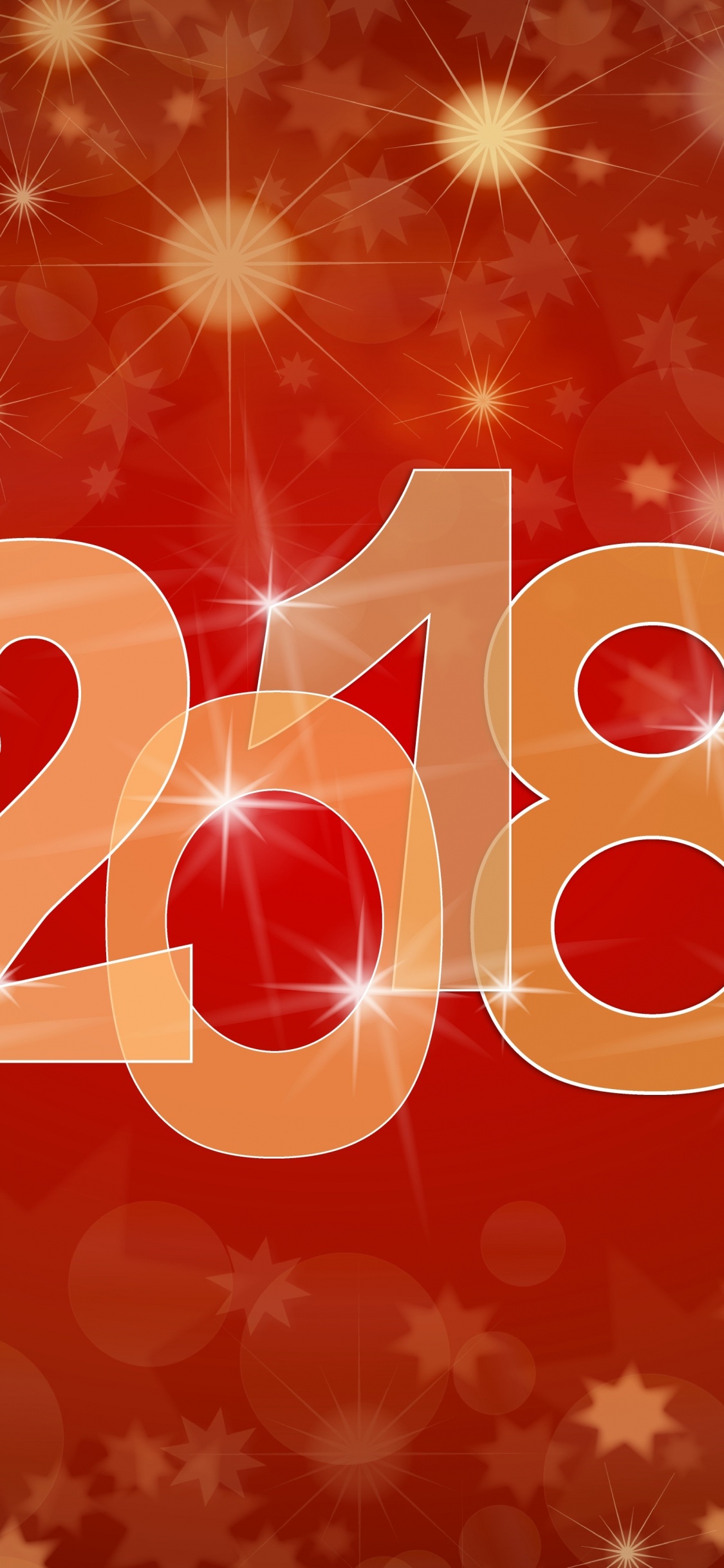 Обои Новый год, Китайский Новый год, текст, сердце, день нового года в разрешении 1125x2436