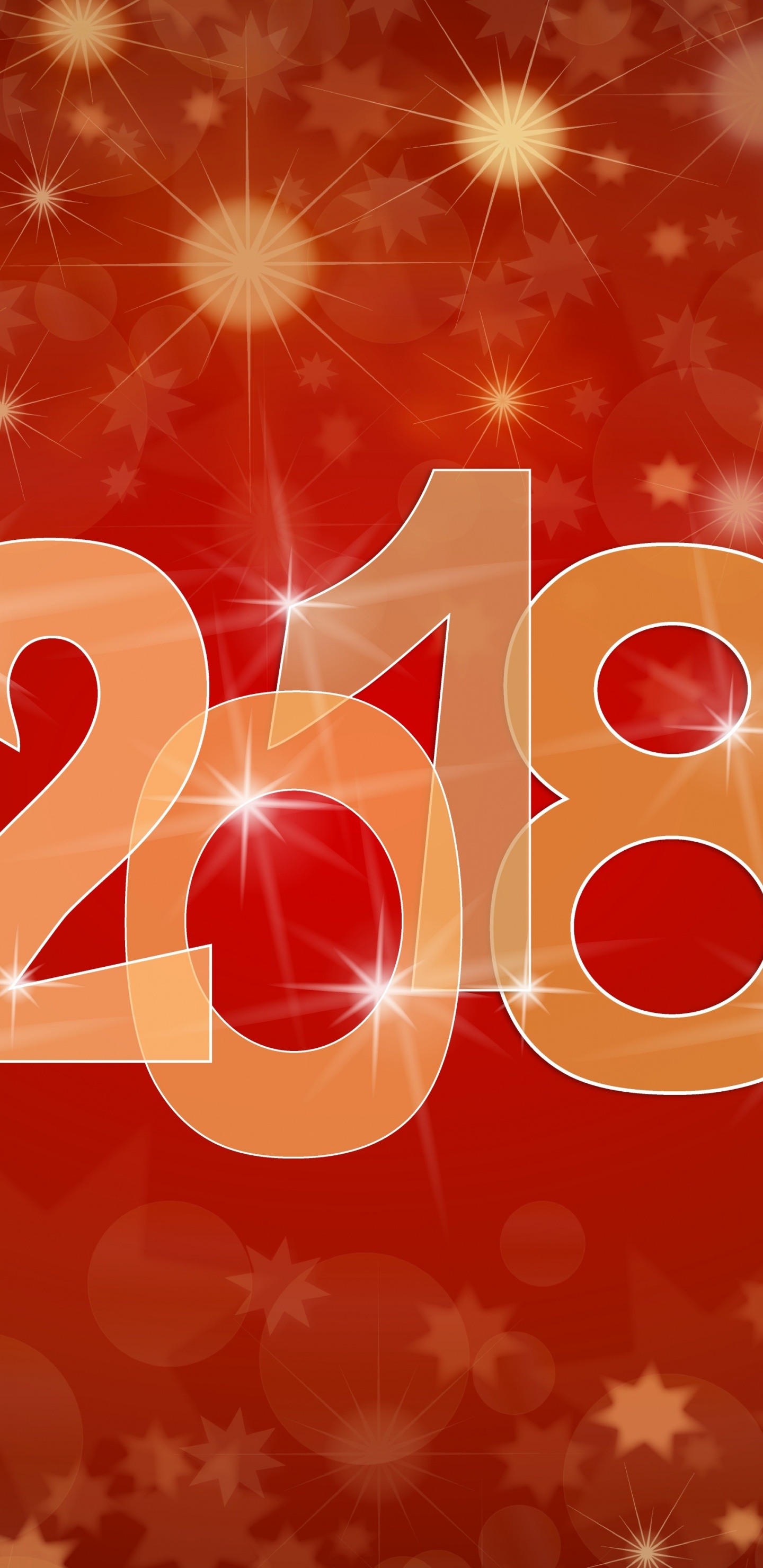 Обои Новый год, Китайский Новый год, текст, сердце, день нового года в разрешении 1440x2960