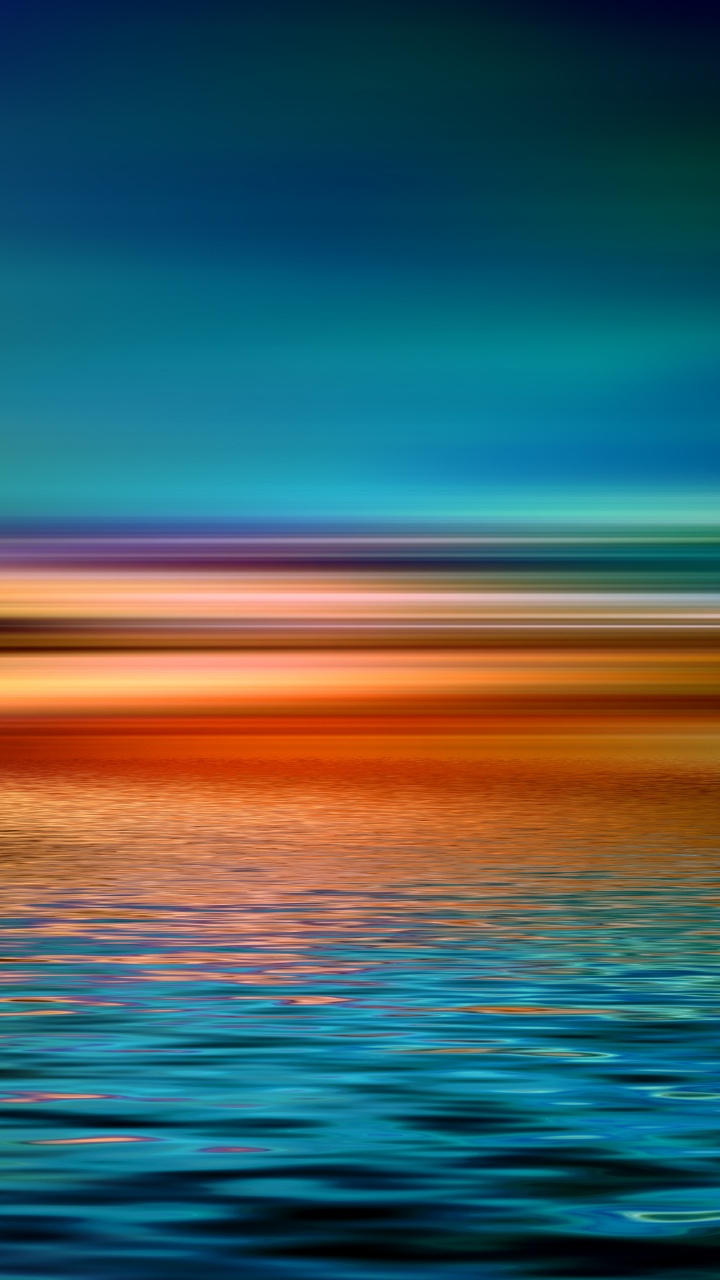 Обои артист, рисование, иллюстрация, горизонт, природа в разрешении 720x1280